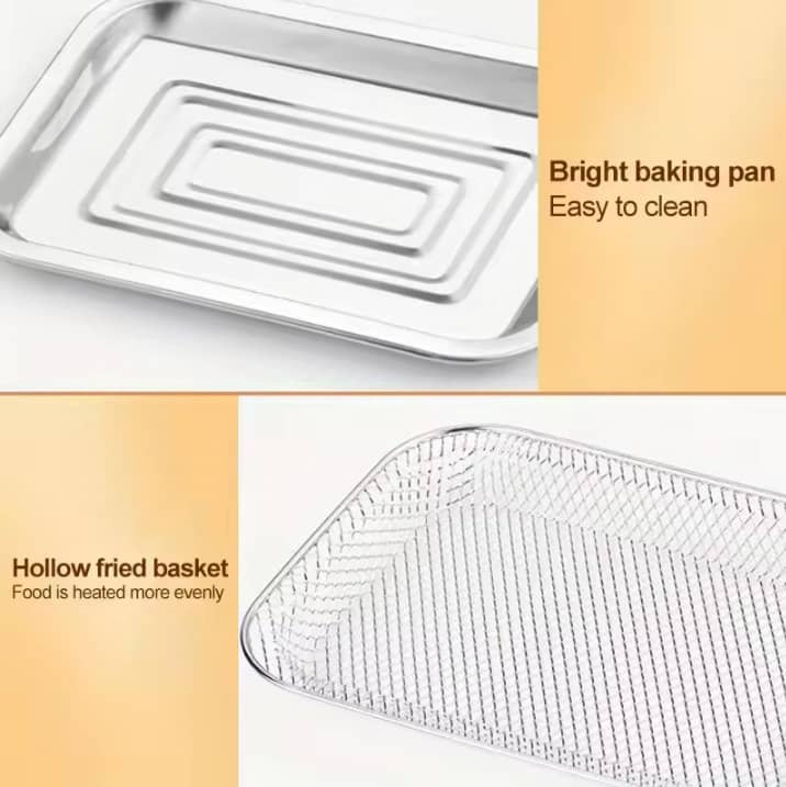 Grande friteuse à air électrique 15 Litres, four domestique intelligent, four à convention multifonction sans huile , 6 modes de cuisson