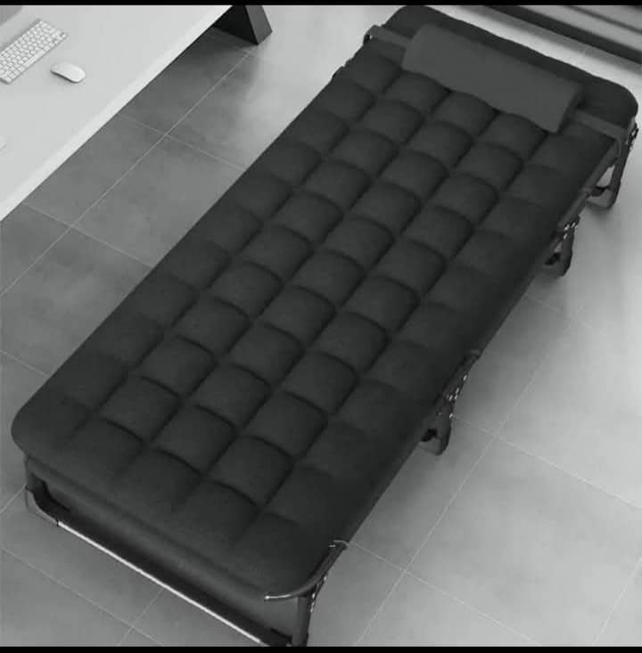 Lit pickot pliable avec mousse, pour le camping et la maison