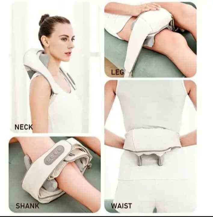 Châle de massage cervicale aste électrique sans fil , masseur de cou portable , pétrissage métropolitain institut photo , chargement USB .