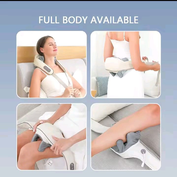 Châle de massage cervicale aste électrique sans fil , masseur de cou portable , pétrissage métropolitain institut photo , chargement USB .