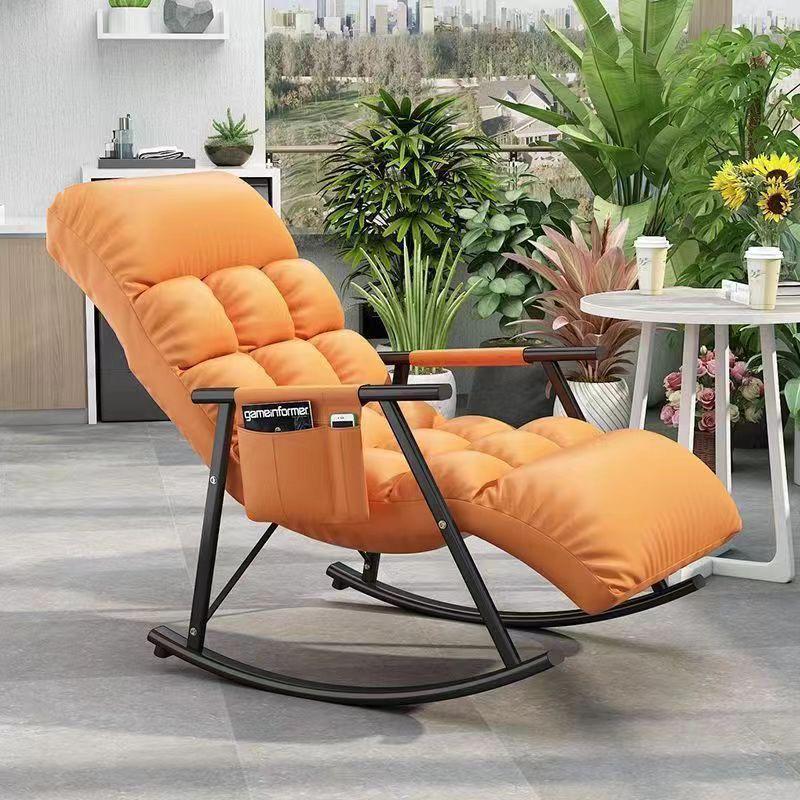 Chaise a bascule nordique pour adultes , fauteuil de salon relaxant , fauteuil-lit , fauteuil inclinable pour la maison .