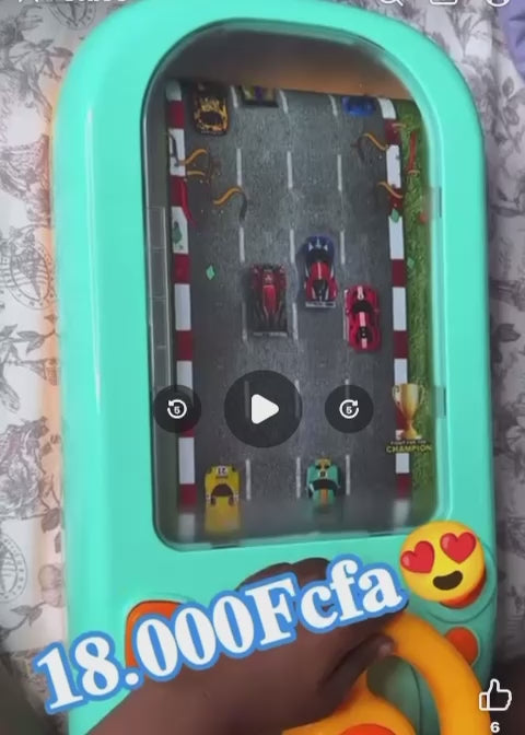 Jouet de voiture , course enfant expérience de conduire réaliste , ce jouet simule une vraie conduite grâce à un volant interactif avec sans moteur , klaxon , clignotant et effet lumineu . L'enfant peut pilote sa voiture comme un grand , tout en développa