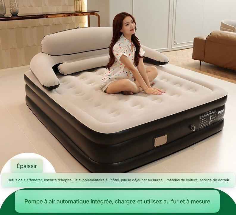 Matelas et coussin gonflable orthopédique avec oreillers et coussins , 3 places , camping et facile à transporter.