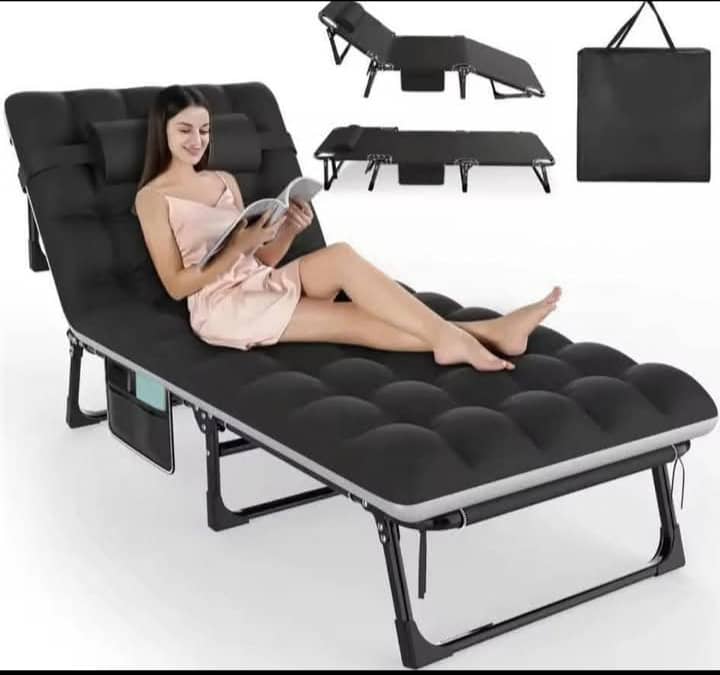 Lit pickot pliable avec mousse, pour le camping et la maison