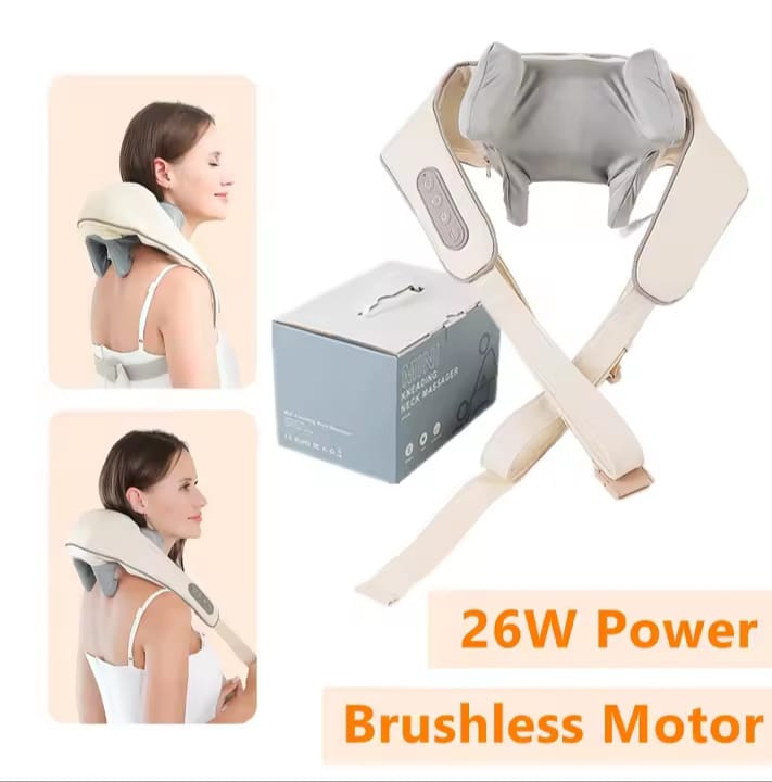 Châle de massage cervicale aste électrique sans fil , masseur de cou portable , pétrissage métropolitain institut photo , chargement USB .
