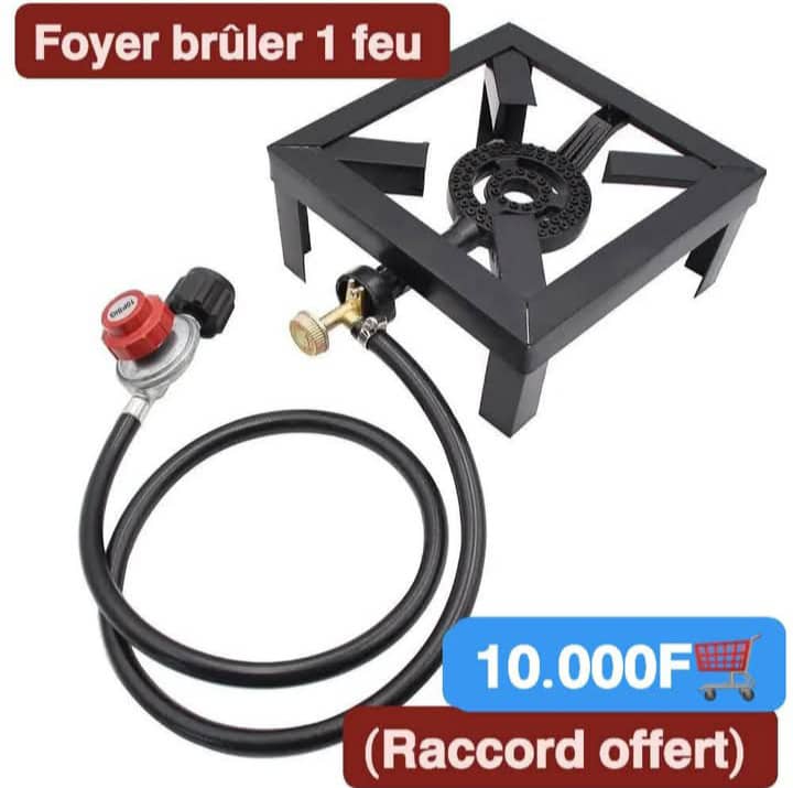 Foyer brûleur 1 feu 🔥 20kg , cuisine, restaurant, pour la maison, profession commercial , matière en fer métallique robuste , brûleur en fonte , bouton de réglage en acier .
