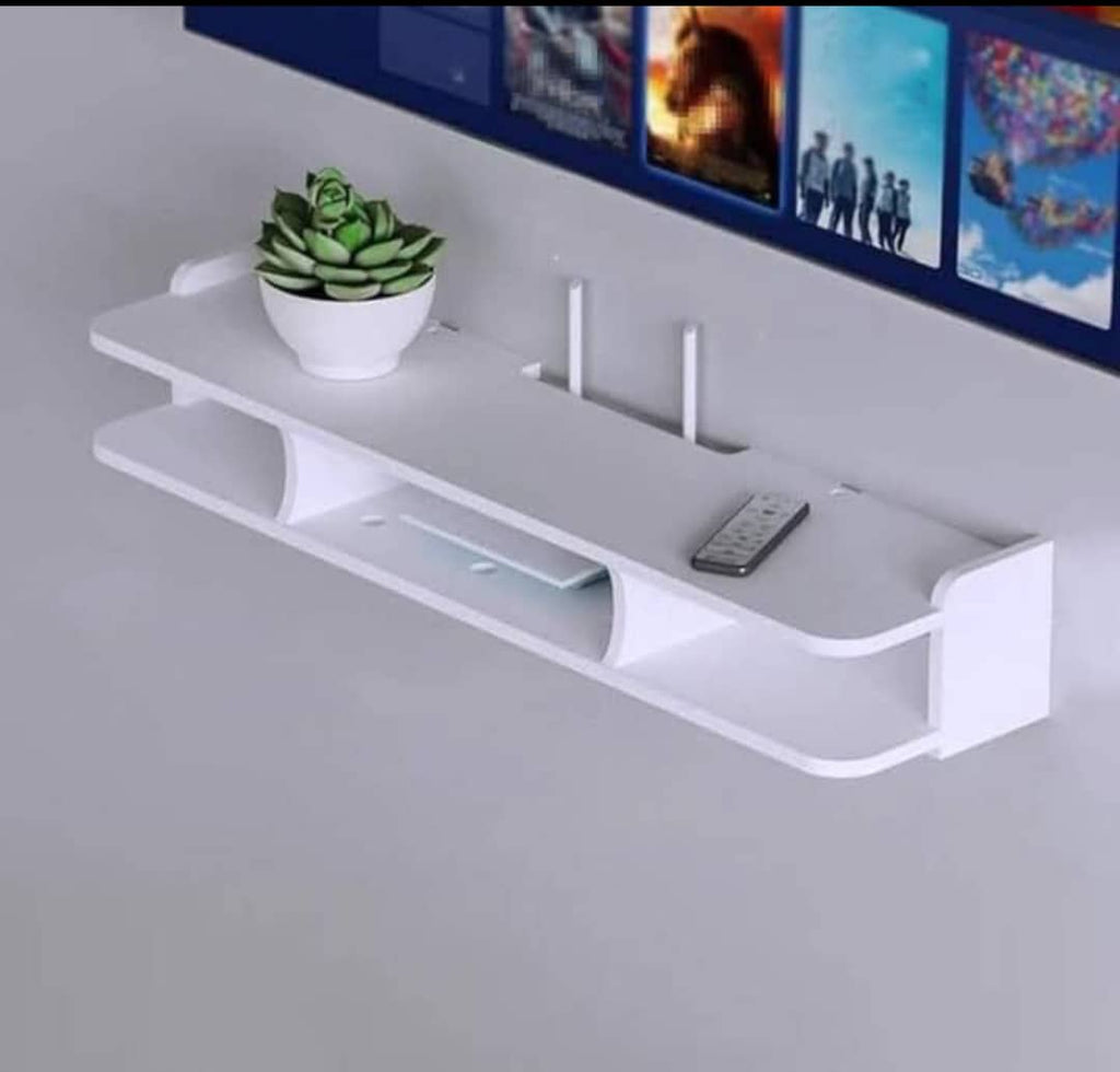 Étagère murale pour décodeur TV , boite de rangement pour routeur , salon et chambre à coucher , Wi-Fi, fabriqué en panneau , haute densité , qui est étanche .
