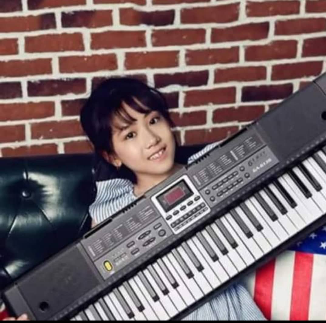 Piano apprentissage pour enfants et grande personne , 61 touches et micro , ça prends clé USB .