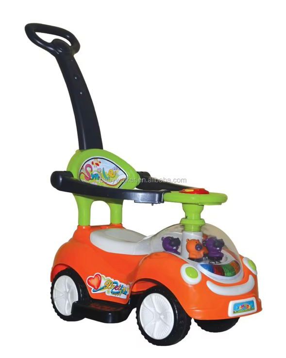 Trotteur poussette pour enfants et jouets pour garçons et filles , musique à 4 roues et klaxon , de 0 à 3 ans , Cadeaux pour la fête de fin d'année et anniversaire , pose pieds disponible .