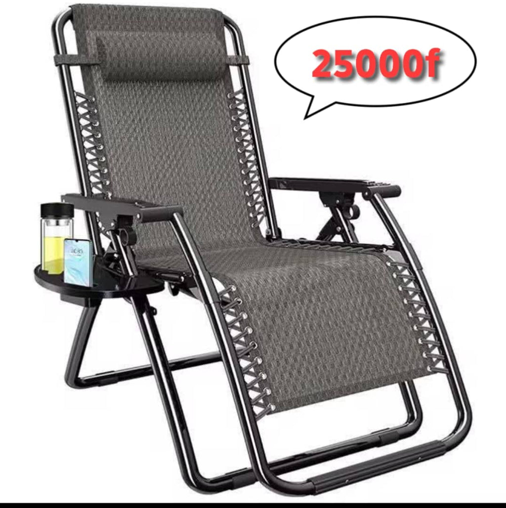 Profitez d'un confort total avec cette chaise ultra pratique :                     Dossier inclinable accoudoirs solides , support téléphone , porte gobelet et orthopédique et facile à plier et ranger .