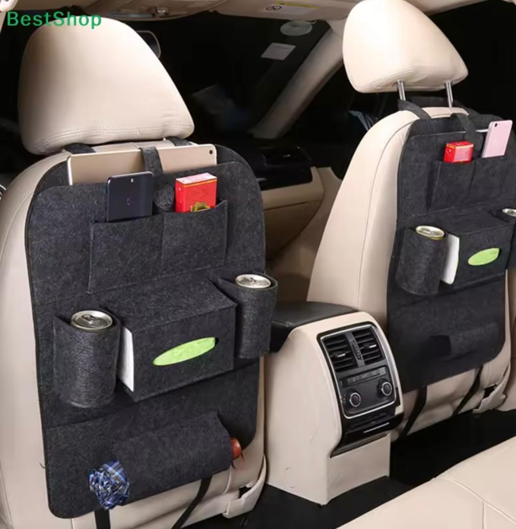 Prix :1 à 8000f au lieu 18000  Nouveau sac de rangement pour siège de voiture, sacs suspendu pour dossier de siège, multifonctionnel pour le rangement dans les véhicules.
