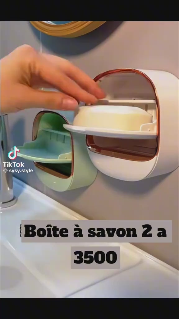 Prix : 2 à 3500f au lieu 8000f jolie boite à savon murale disponible pour la cuisine, la douche , très solides.