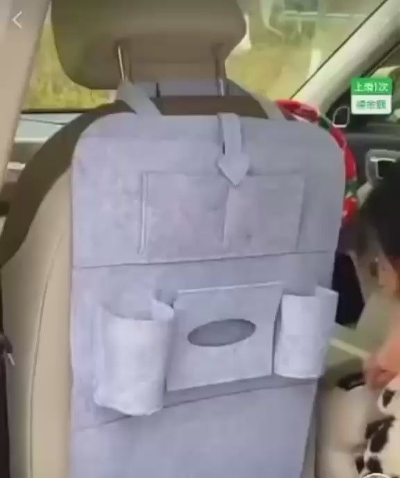 Prix : 1 à 8000f .                  Sac de rangement pour dossier de siège de voiture, 1 pièce, grande poche , boisson , support de mouchoirs , pour téléphone, boîte organisateur, coussin de protection.